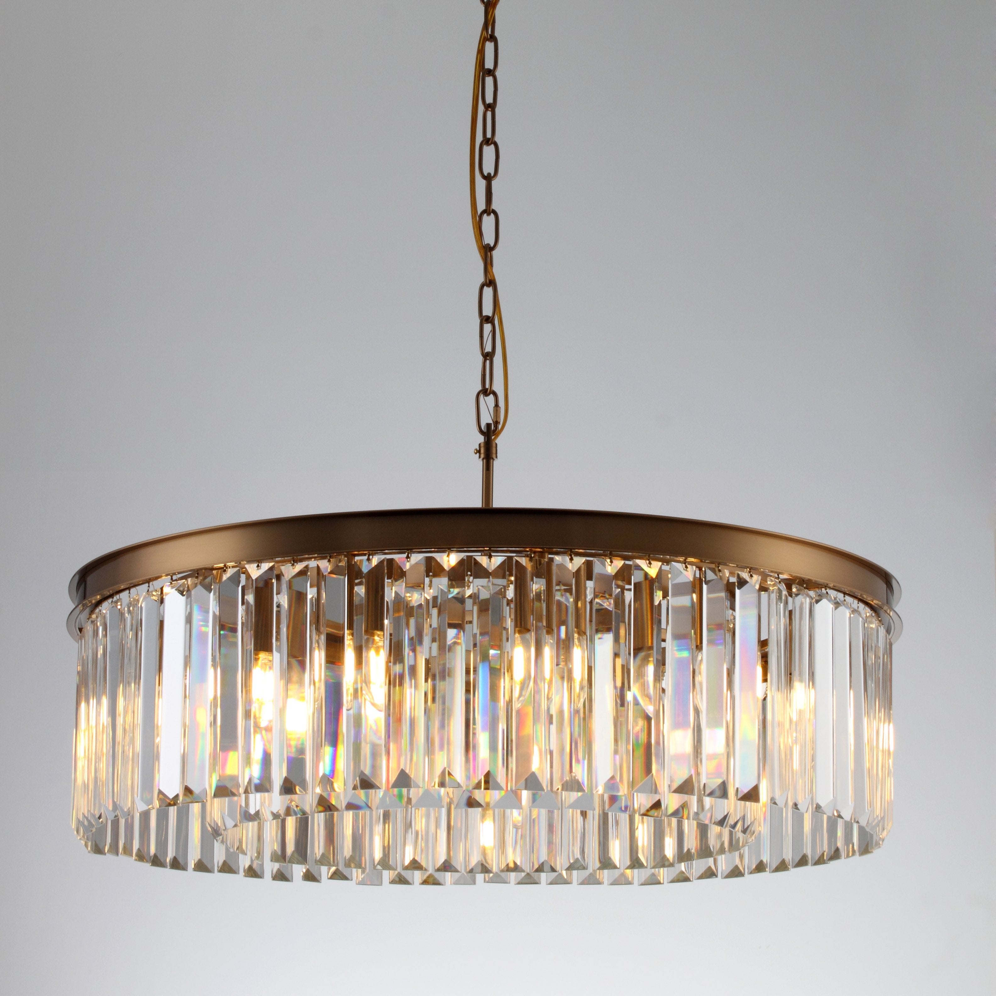 round prism chandelier