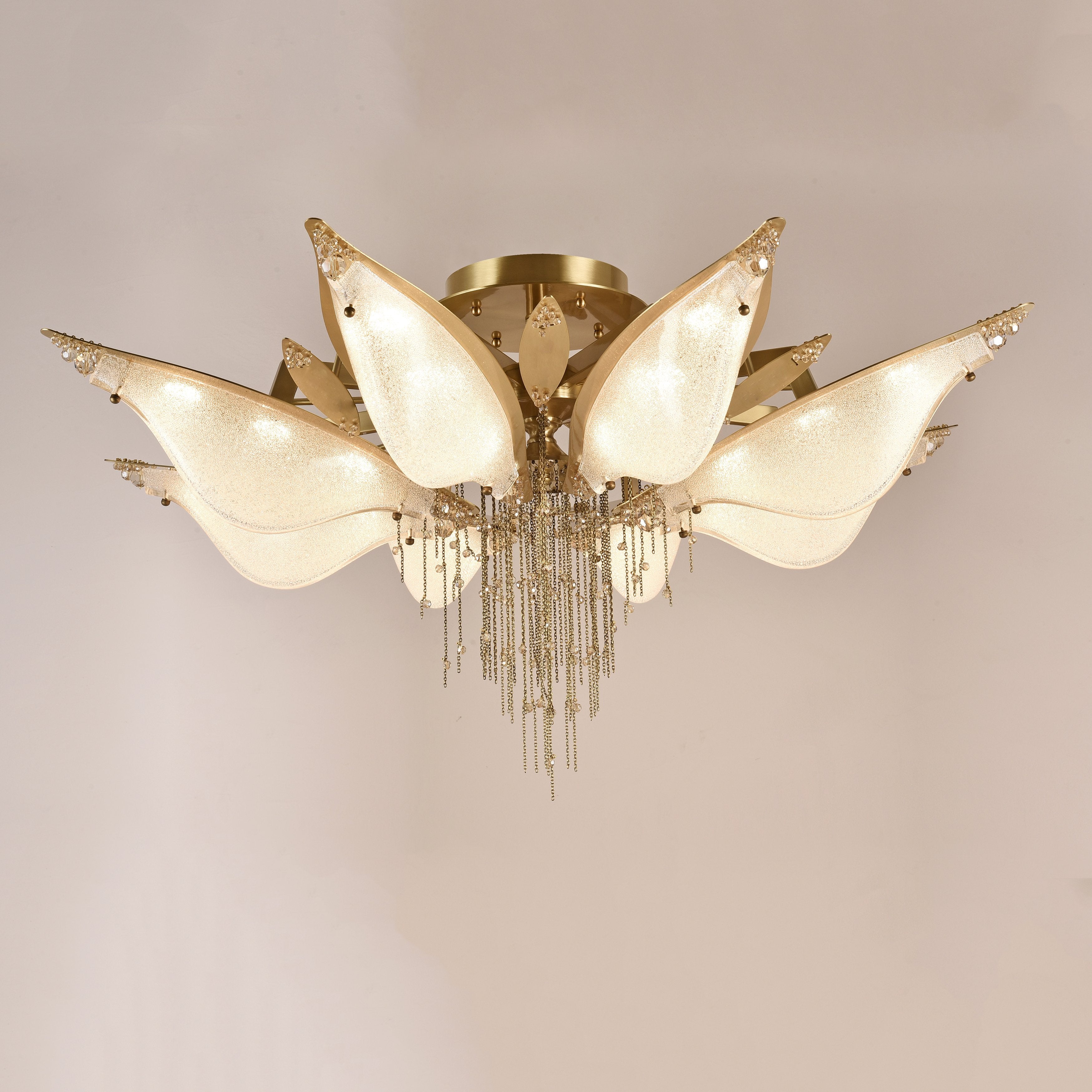 flower crystal chandelier