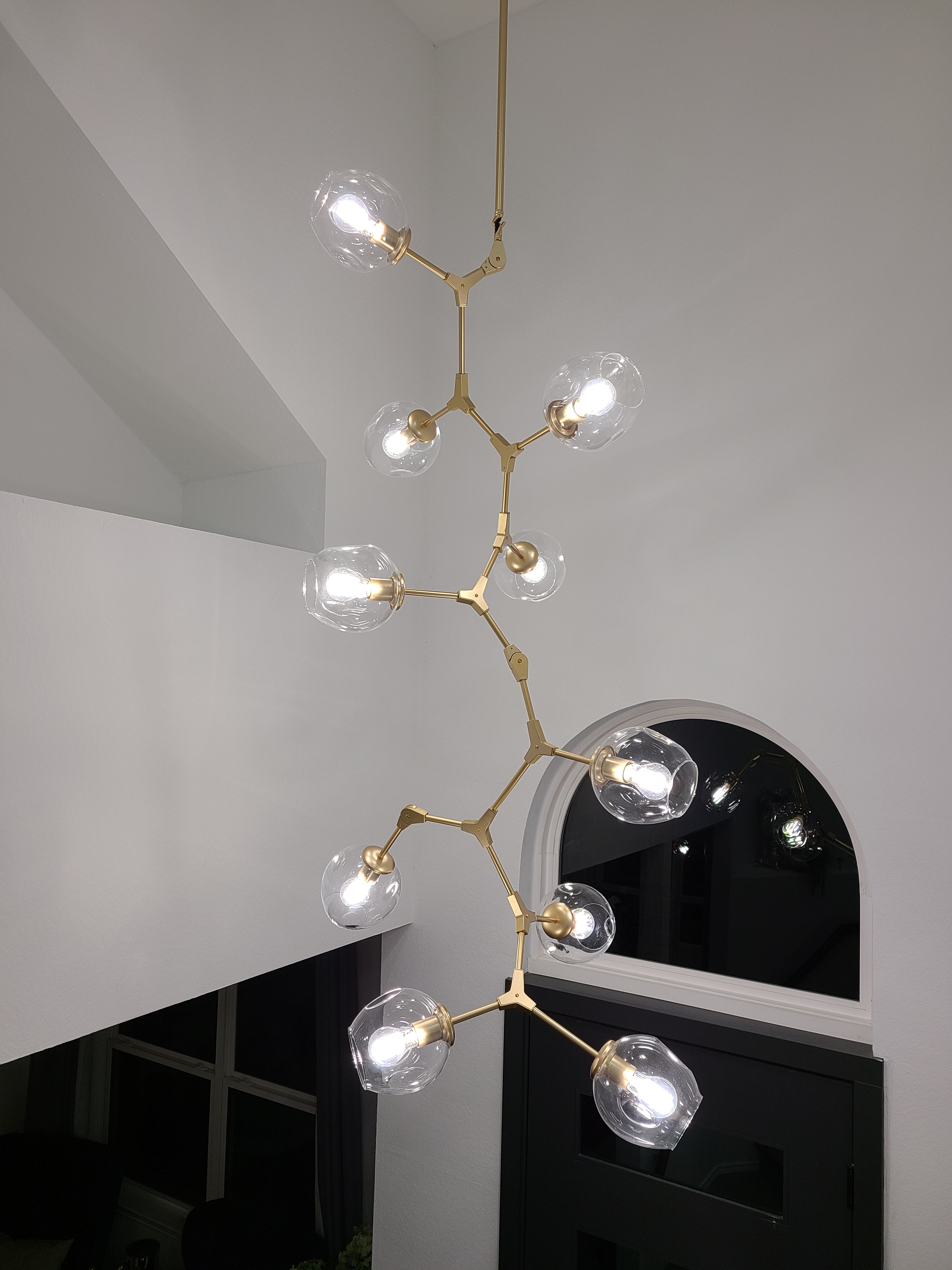 globe branching chandelier