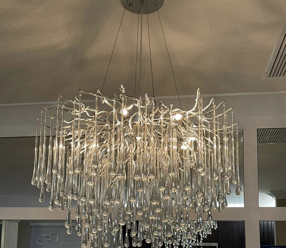 teardrop chandeliers