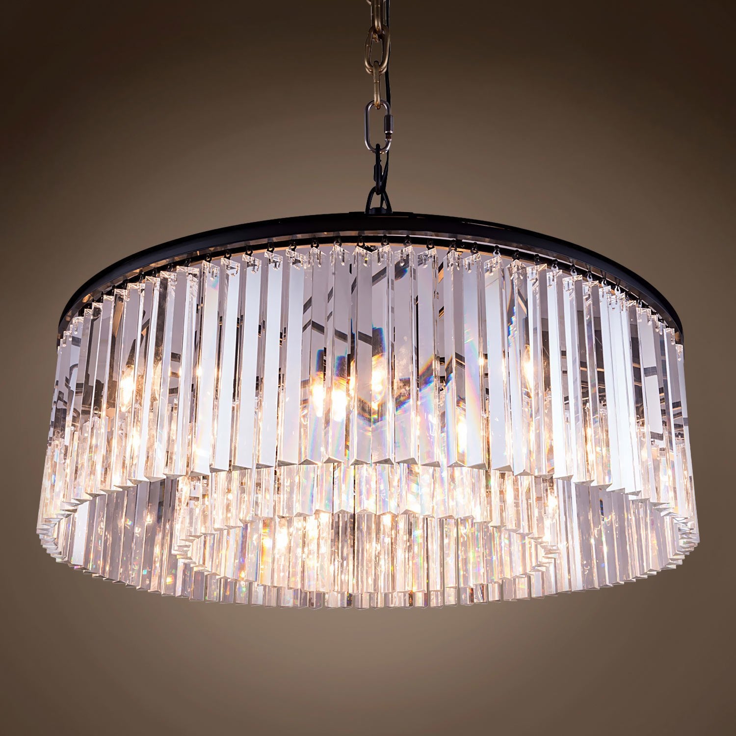 round prism chandelier