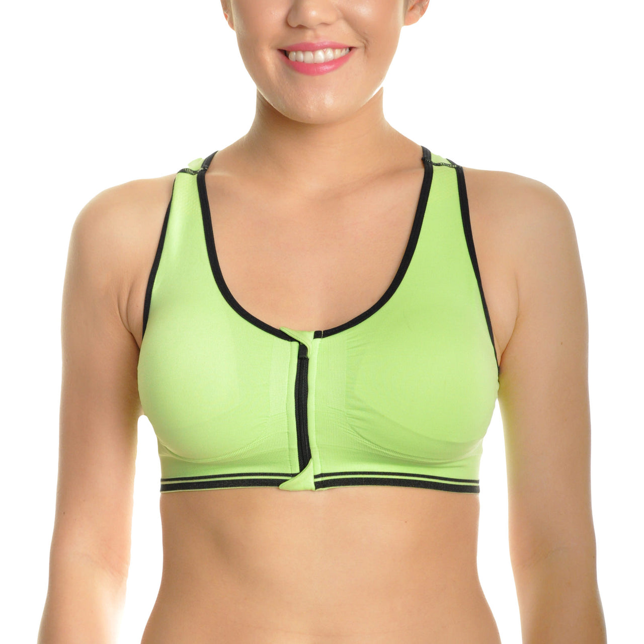 Angelina Wire-Free, Seamless Bralette with Front-Zip Closure – Angelina.Shop