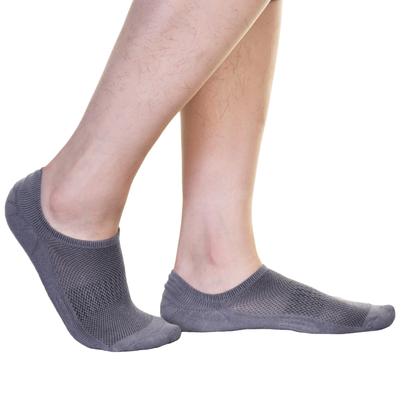 no show socks with silicone heel grip