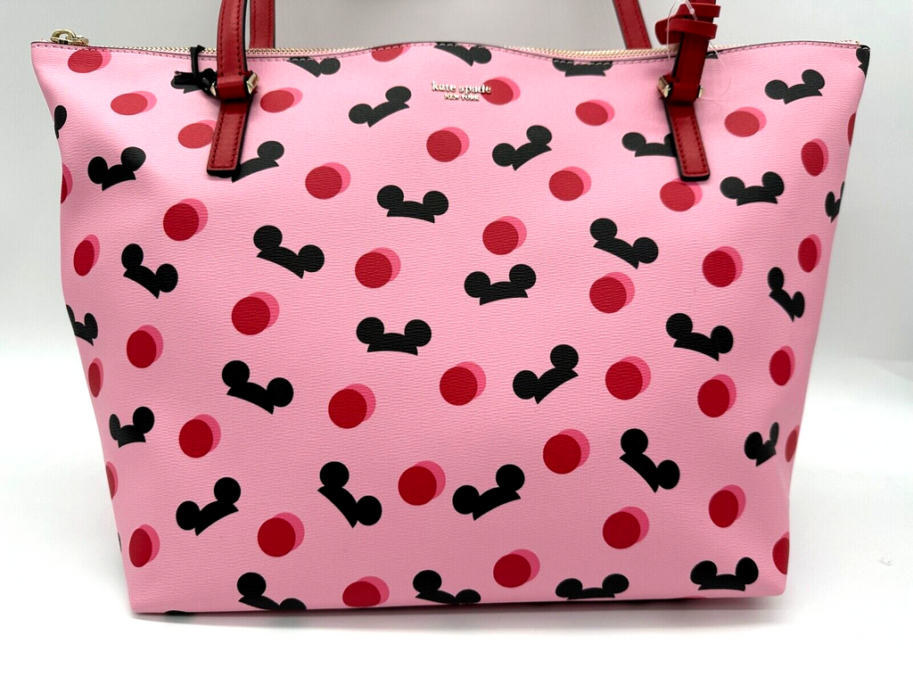 Disney Parks Kate Spade Mickey Mouse Ear Hat Pink Tote Polka Dot Purse –  Shop Theme Parks