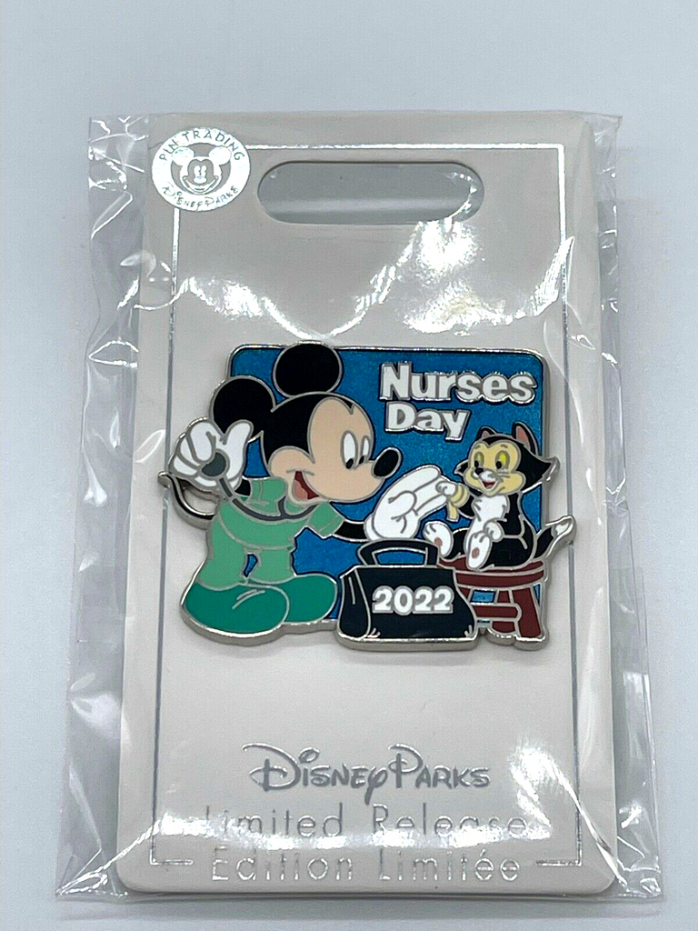 Disney Nurses Day 2022 Scrubs Nurse Mickey Mouse & Figaro Limited Rele Shop Theme Parks