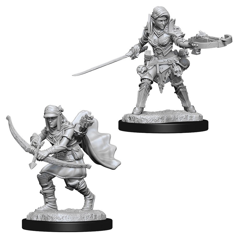 Pathfinder Deep Cuts Unpainted Miniatures Female Half Elf Ranger Magic Mini Man