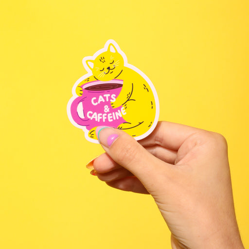 Cat Books Sticker — Patches and Pins Fun Products