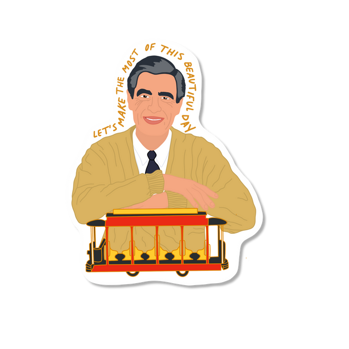 Mr. Rogers Sticker — Patches and Pins Fun Products