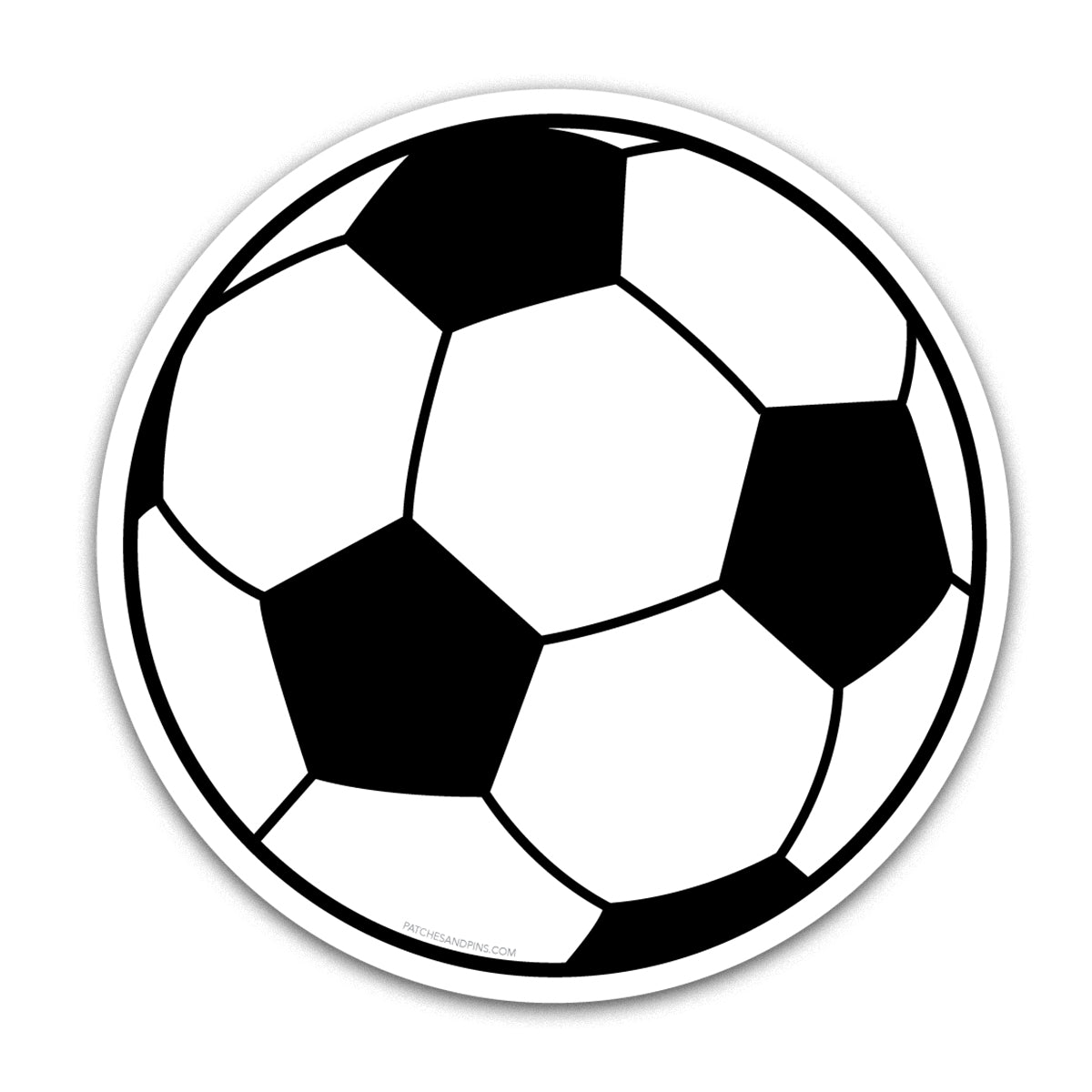 Soccer Ball Sticker — Patches and Pins Fun Products