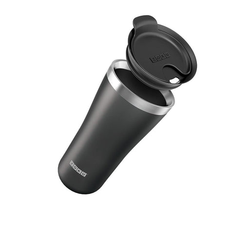 Zoku 20oz 3in1 Stainless Steel Powder Coated Tumbler Black