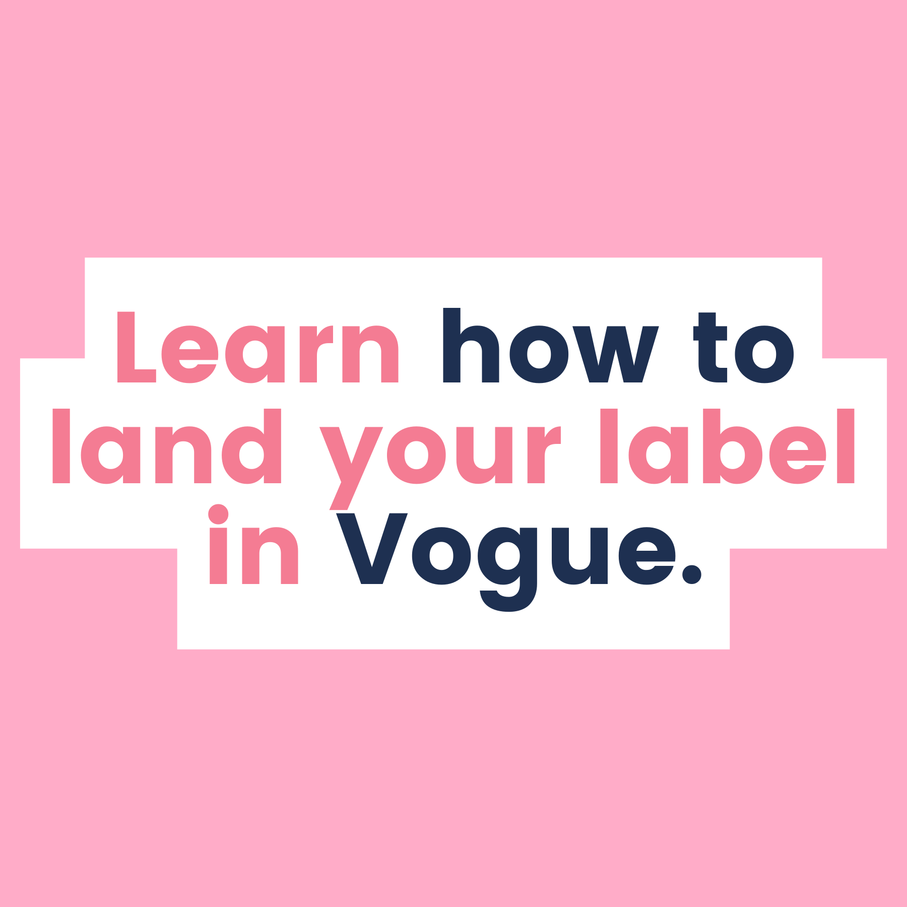 Learn how to land your label in Vogue with PR and media month inside the Slow Fashion Circle.