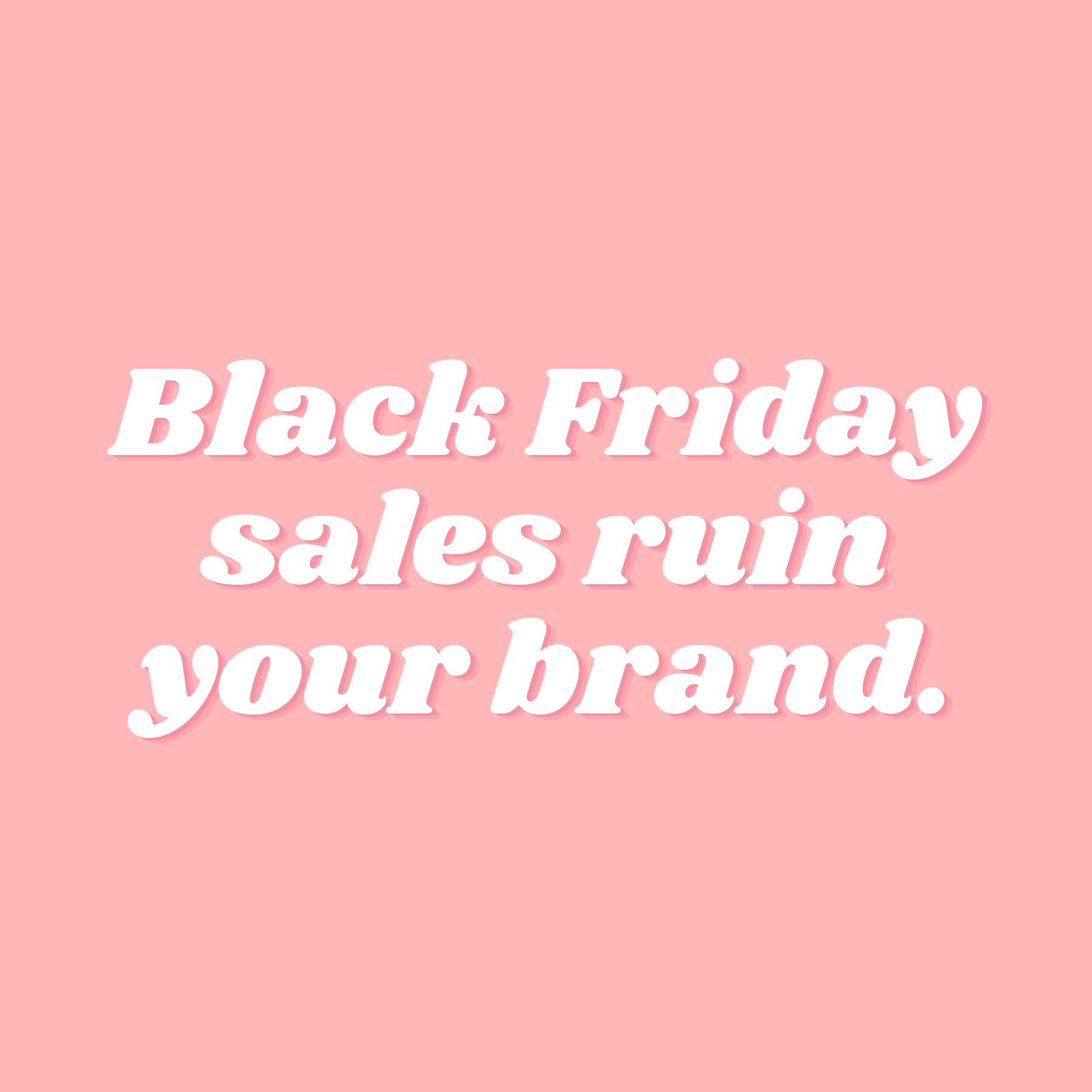 Running a Black Friday sale can ruin your slow fashion brand and impact your growth.