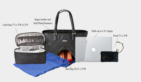 Carry All Travel Tote Bag With Luggage Sleeve