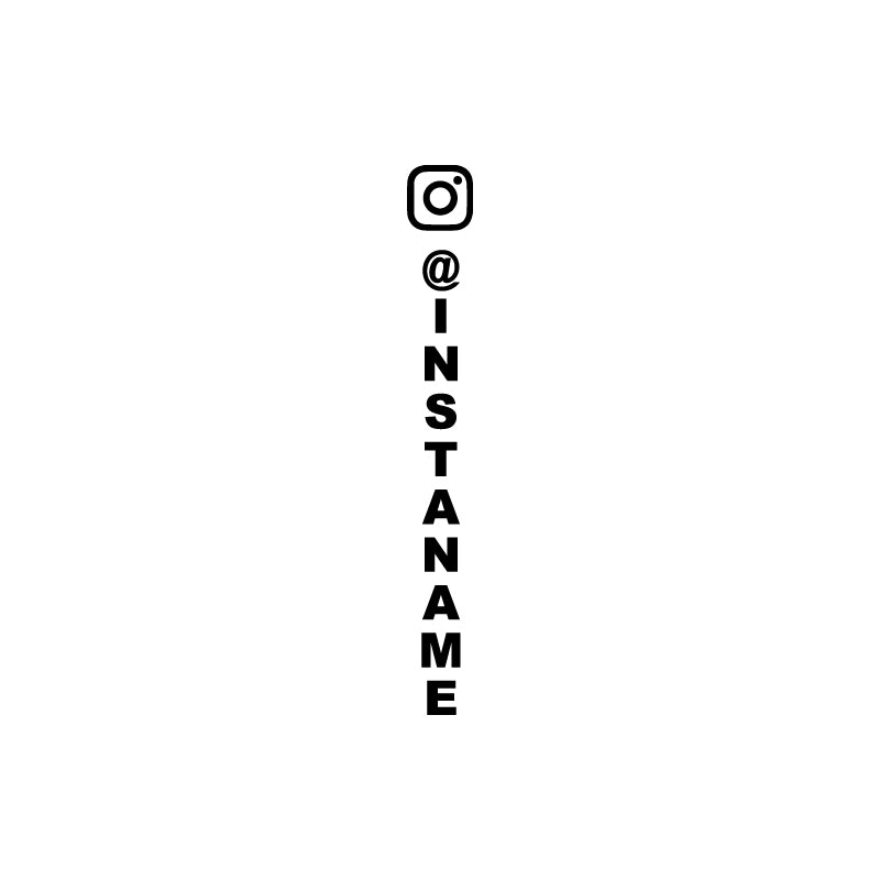 Suis-nous sur Instagram Sticker rectangle