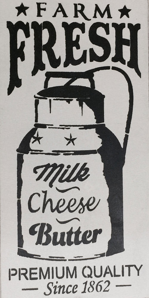 12 X 24 Farm Fresh Milk Cheese Butter Saras Signs