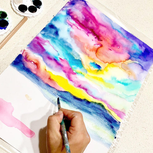 Watercolour sunsets