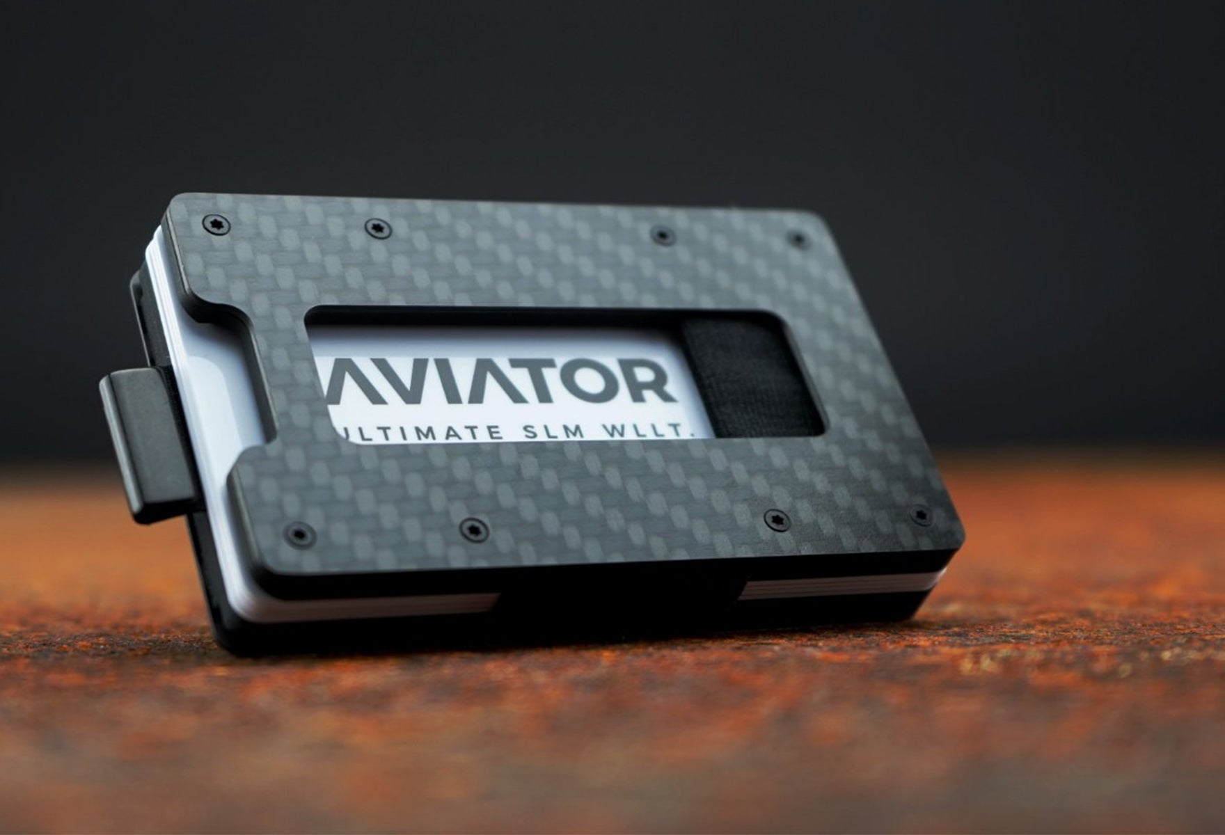 Aviator Carbon Fiber Slide Wallet 