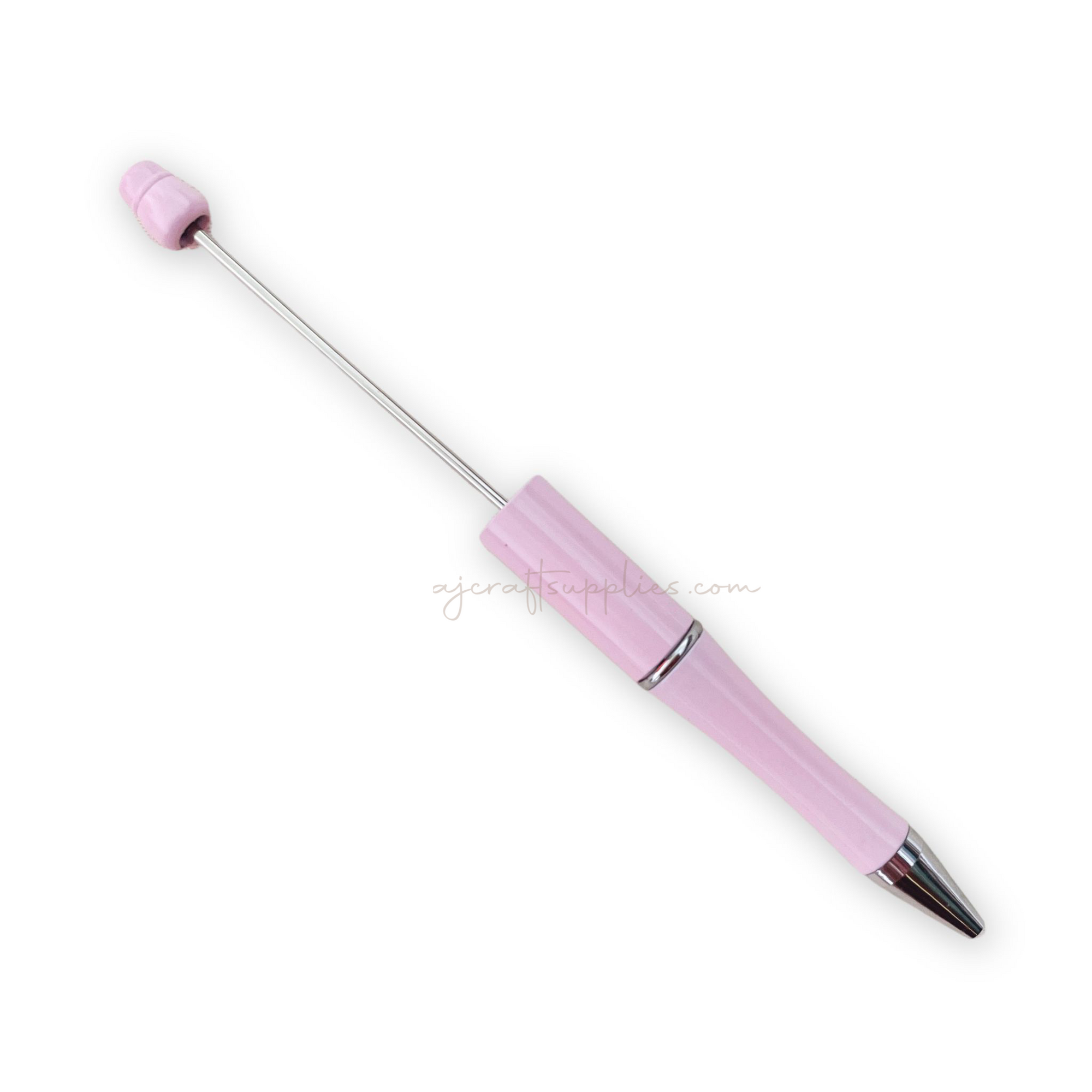 Beadable Pen Blanks - Brushed Rose Pink - Each - AJ Craft Supplies