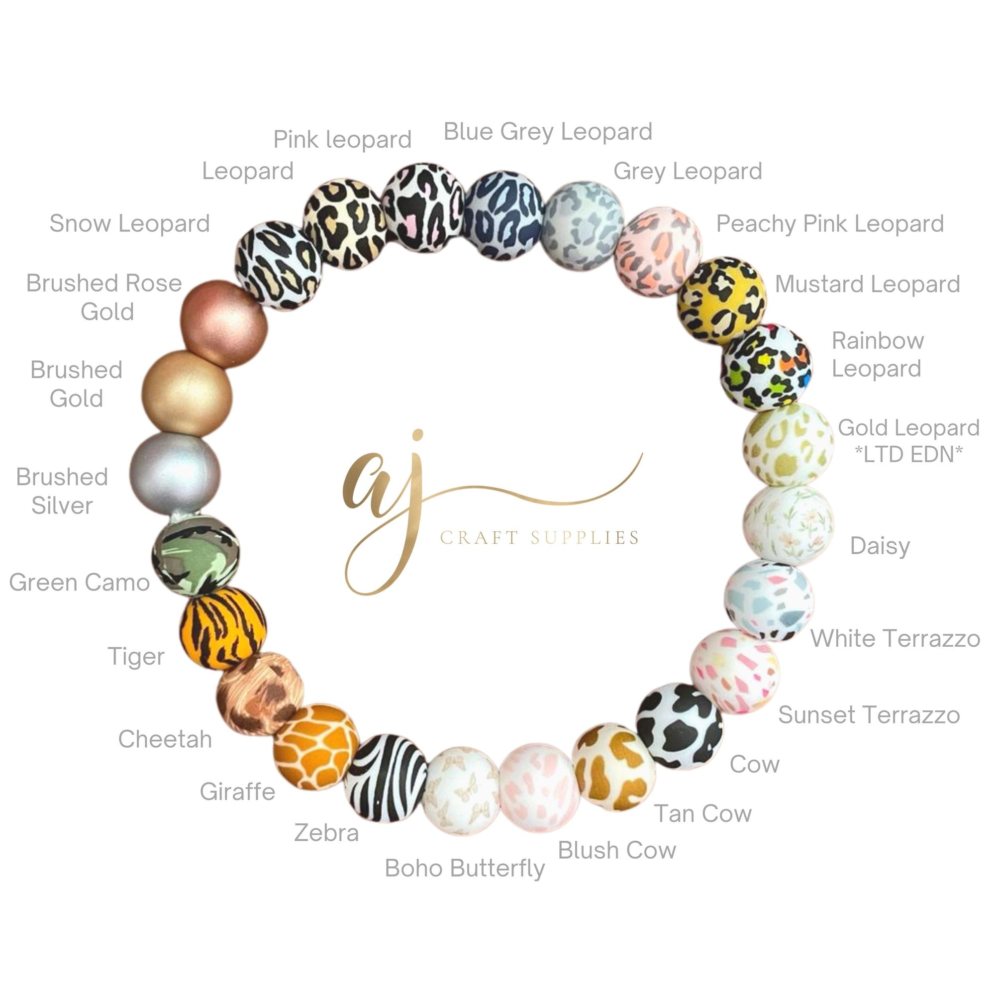 Mermaid Iridescent Beads - Wholesale Silicone Wood Beads Australia - AJ  Craft Supplies