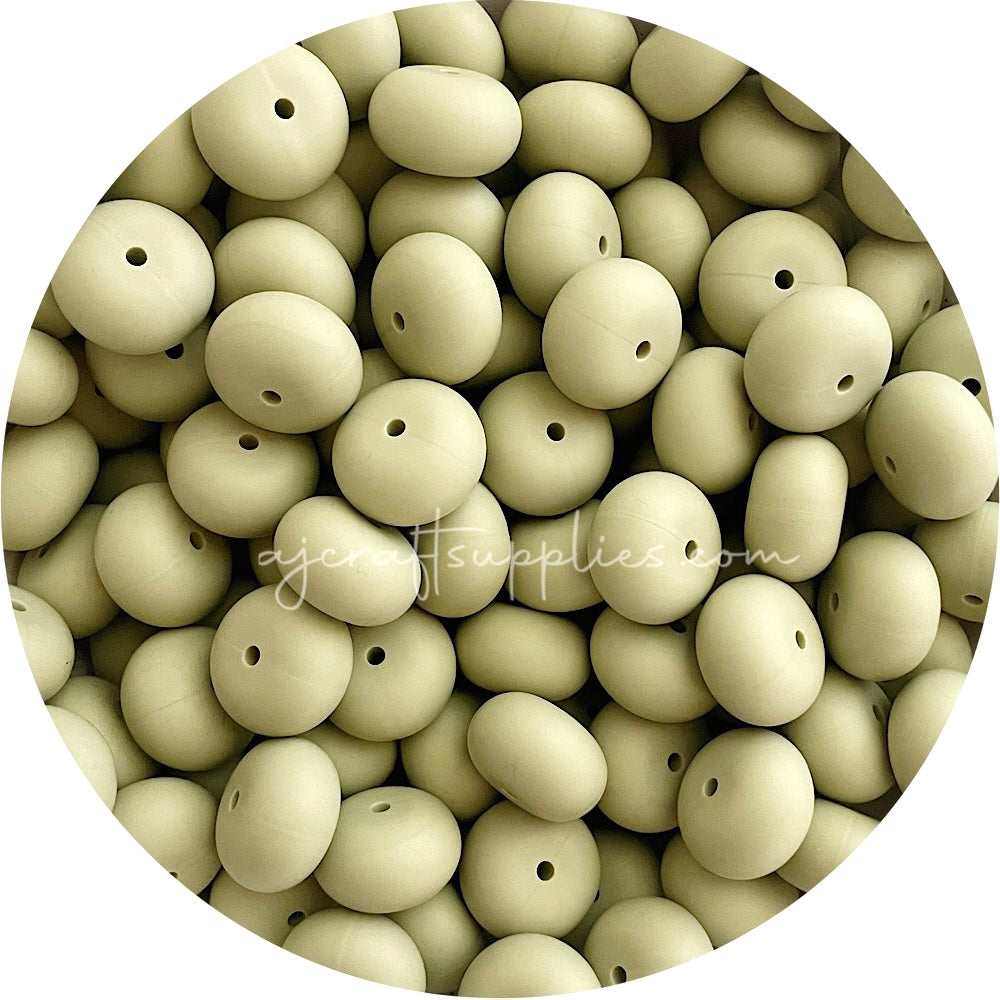 6mm Flat Coin Polymer Clay Spacer Beads - Snow White - 500 Beads