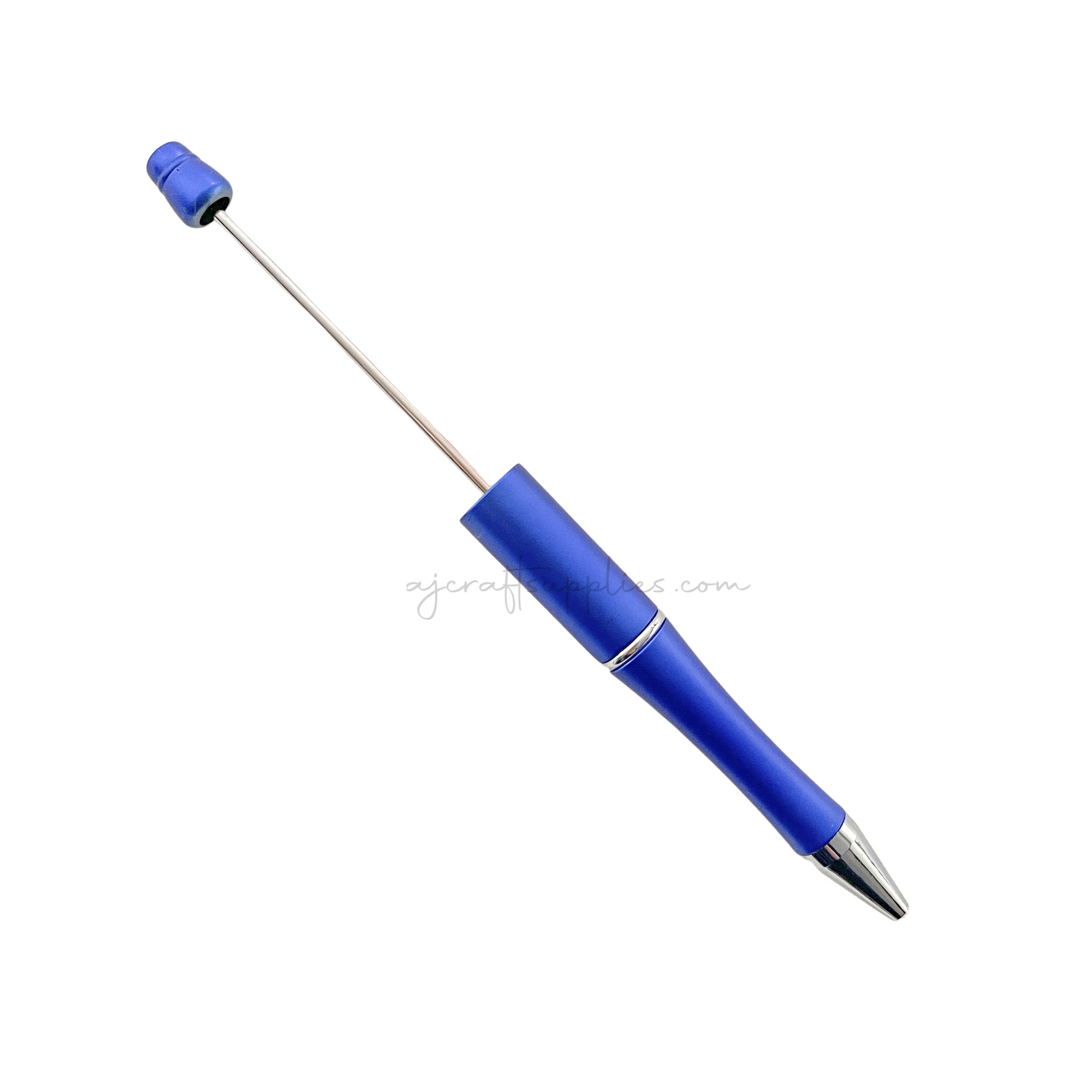 Beadable Pen Blanks - Brushed Royal Blue - Each