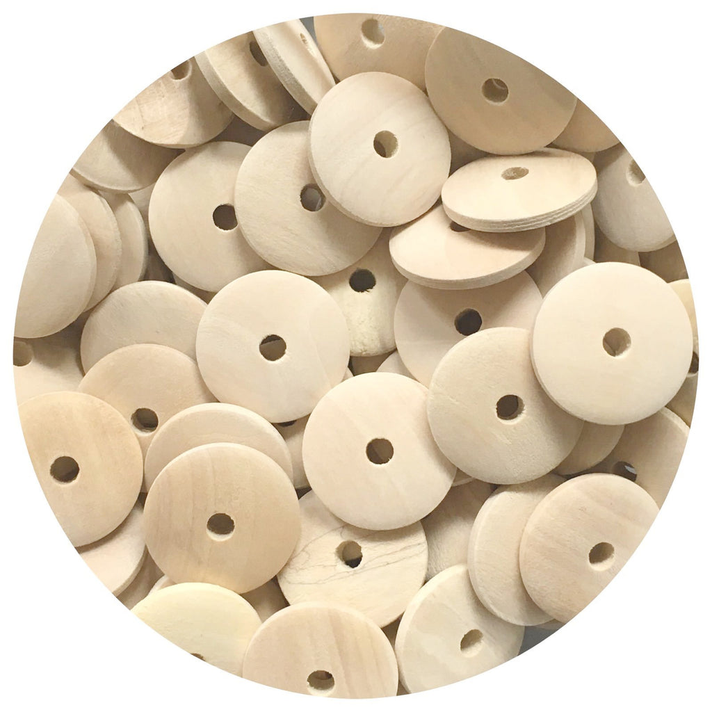 wooden disc beads