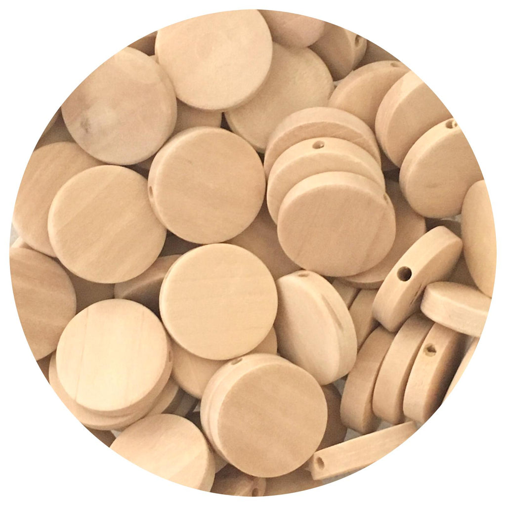 wooden disc beads