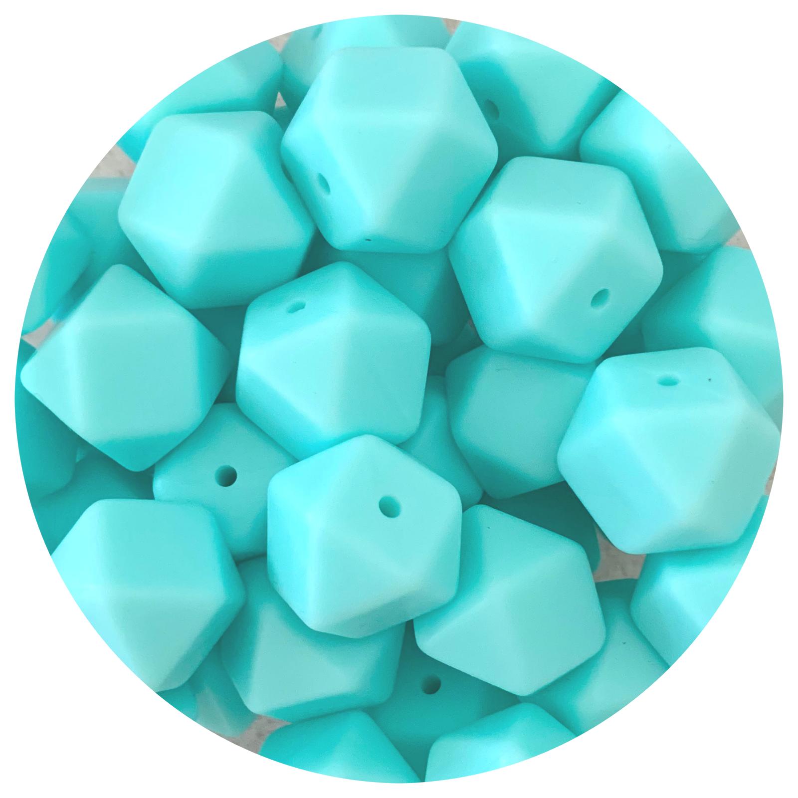 Teal Glow in the Dark 12mm Round Silicone Beads, Silicone Beads, Glow Round  Silicone Beads, Turquoise Silicone Beads