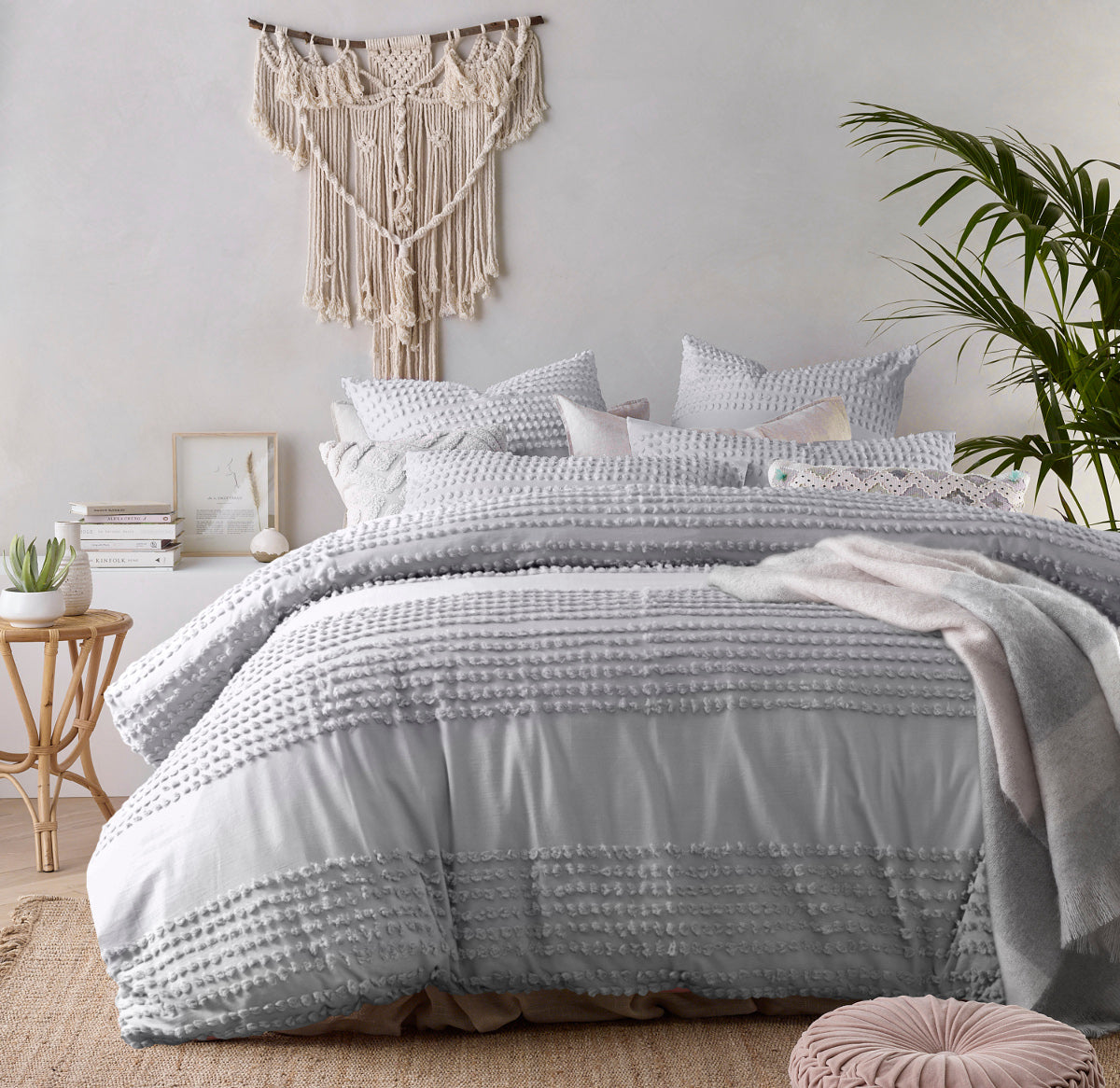 grey doona set