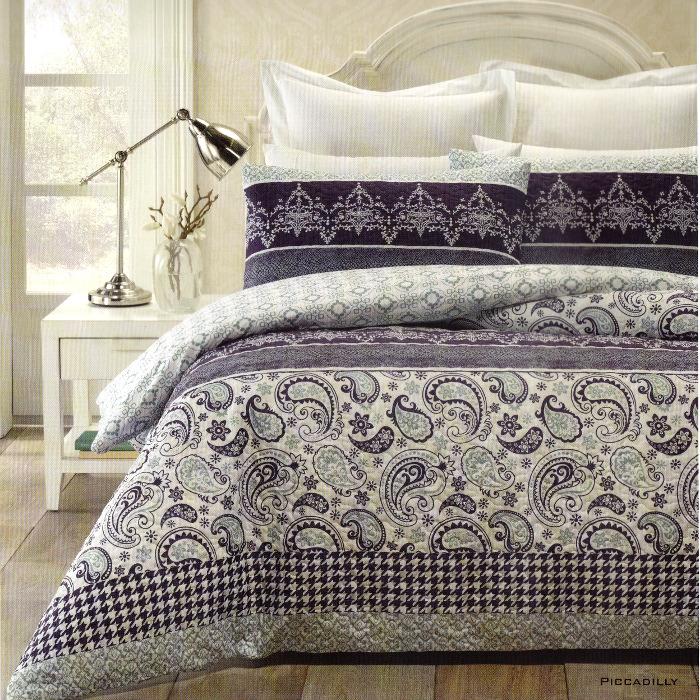 Piccadilly Quilted Effect Quilt Duvet Cover Set My Linen Corner