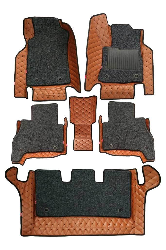 7d Floor Mat Tan And Black Set Of 6 Elegant Auto Retail