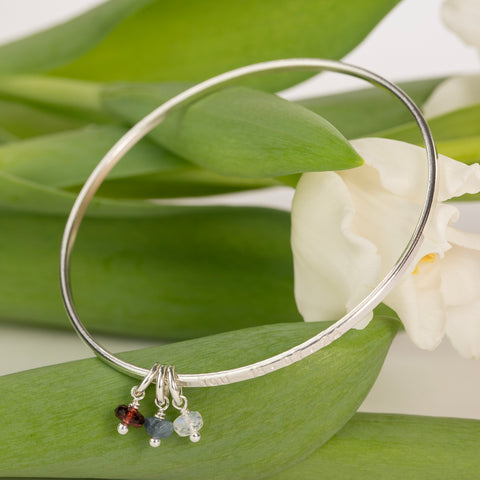 Personalised Family Birthstone Bangle