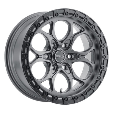 18x9 WELD Off-Road Ledge Six Gunmetal / Black Ring 6x135 ET19 Wheel Rim