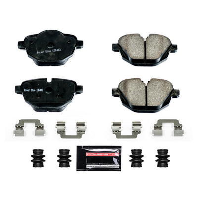 PowerStop Z23 Evolution Sport Carbon-Fiber Brake Pads - Complete Kit With Installation Hardware | High-Performance Braking System
