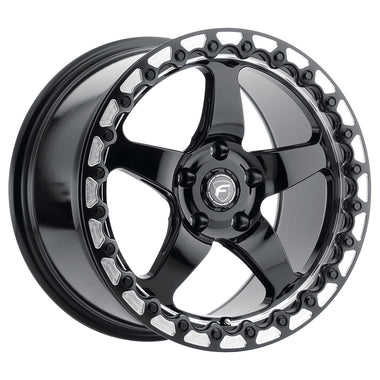 17x11 Forgestar D5 Beadlock Black Machined 5x120.65 5x4.75 ET43 Wheel Rim