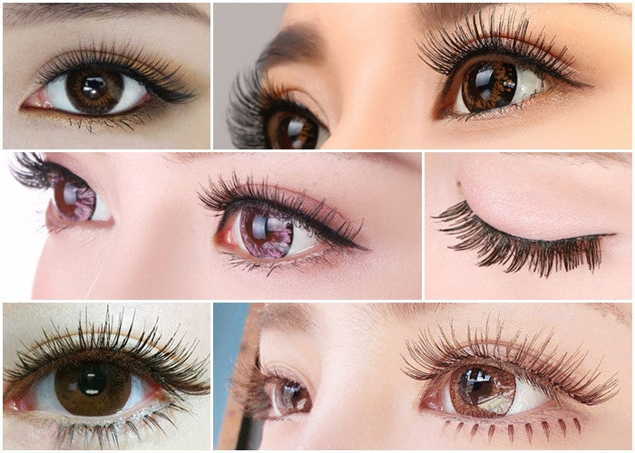 10 different types of Top Eyelashes (Natural)
