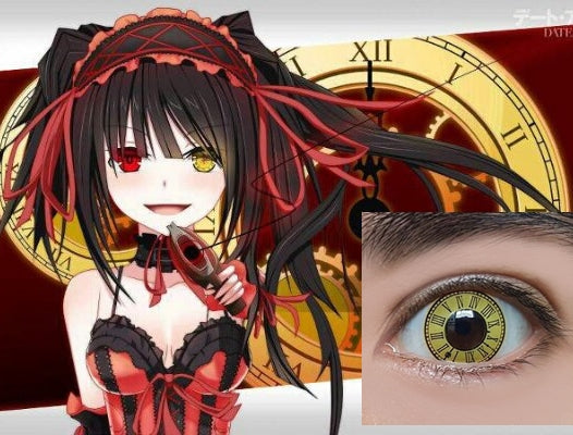 Clock Eye Anime Girl