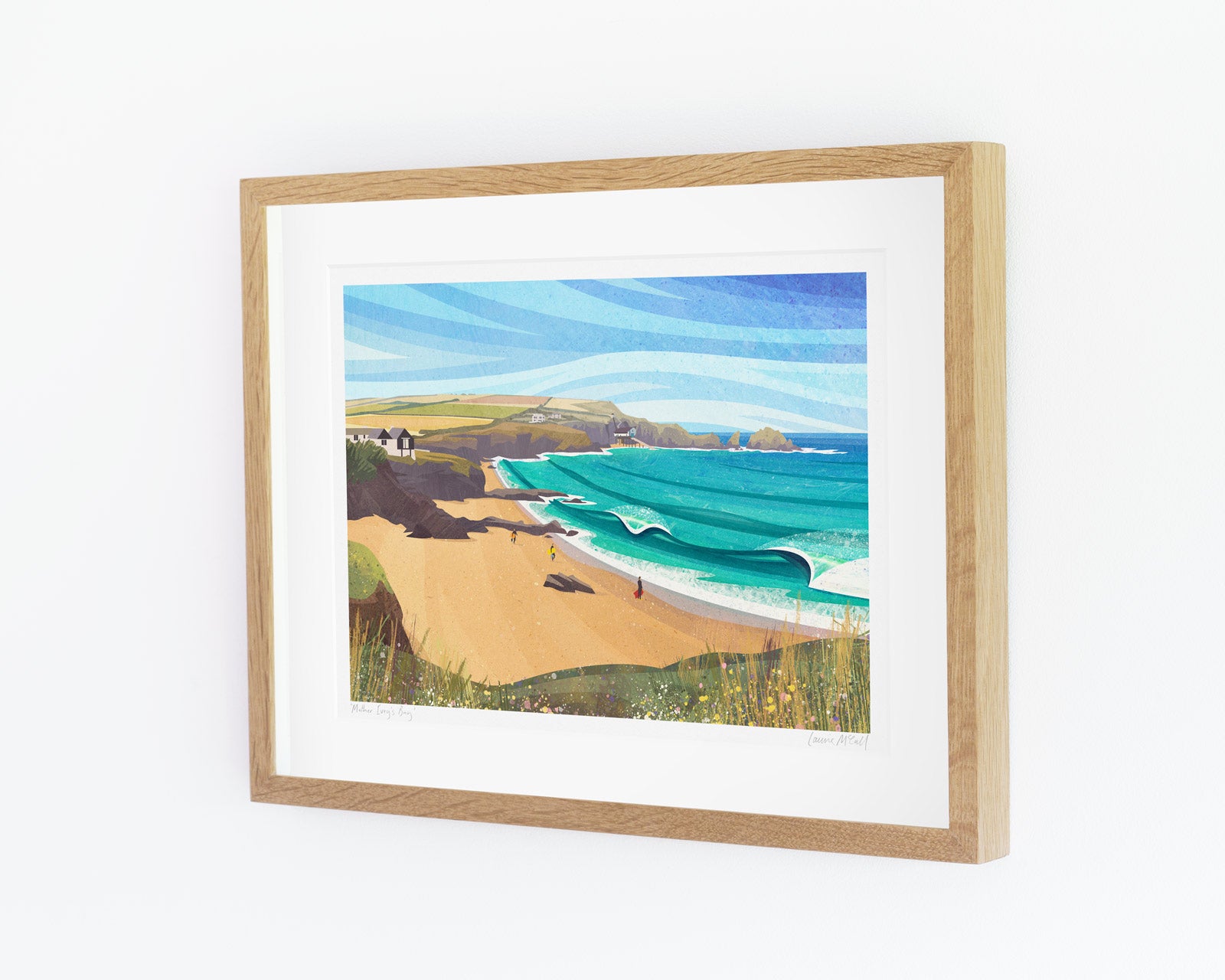 Mother Ivey's Bay Surf Art Print by Laurie McCall