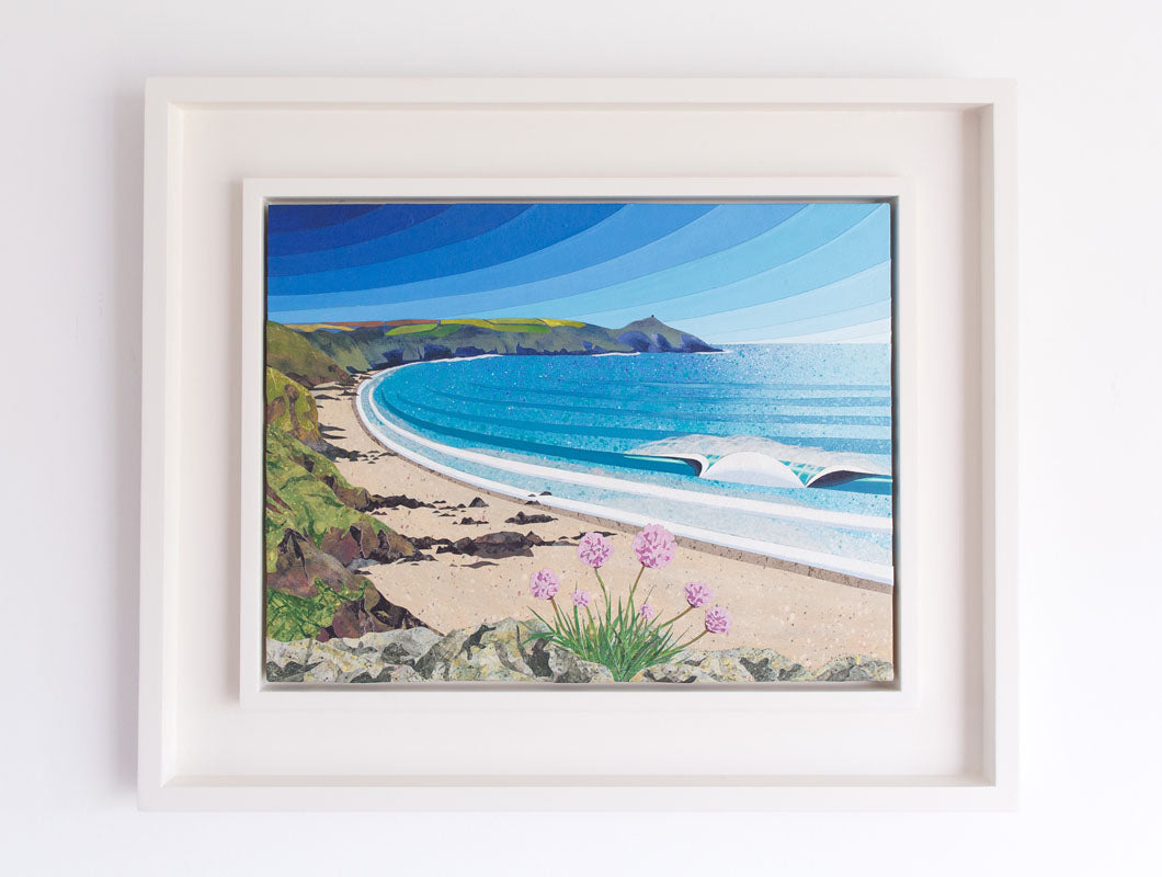 Whitsand Bay collage by Laurie McCall