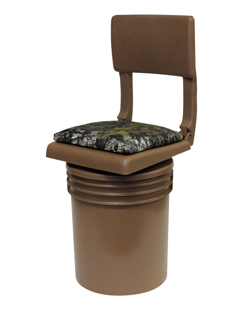 Bucket Seat 360 5 Gallon Bucket w/ Reinforced Lid - Rated for 300 lbs Silen...