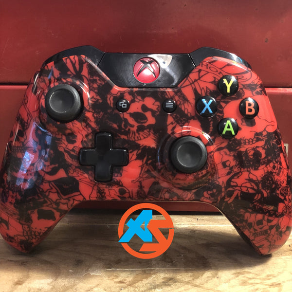 controller xbox skull aqua