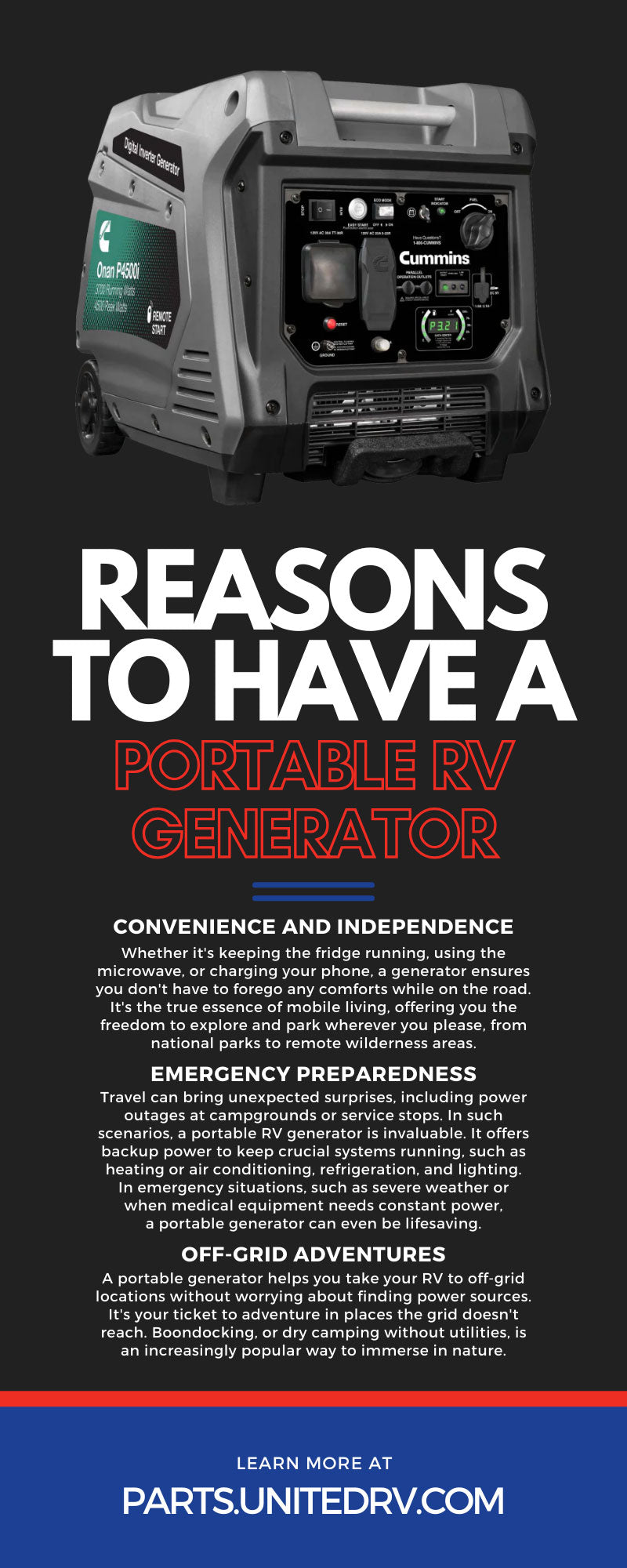 9 Reasons To Have a Portable RV Generator