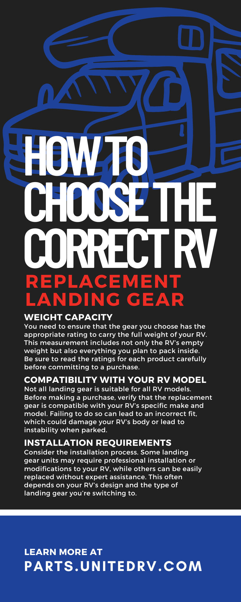 How To Choose the Correct RV Replacement Landing Gear