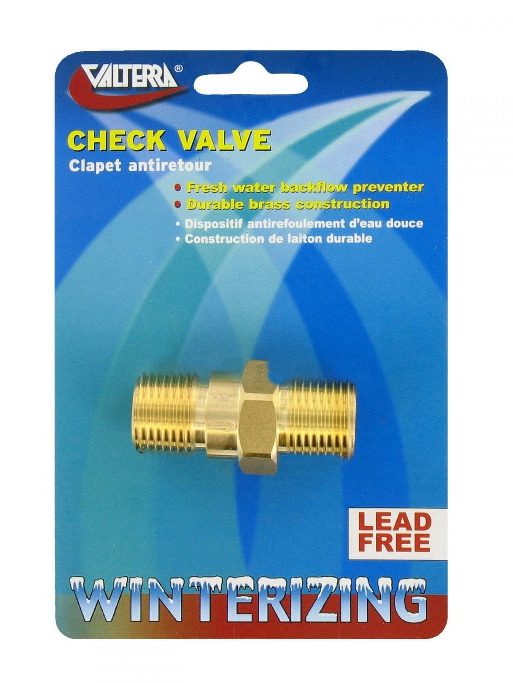 Water Heater Check Valve - 1/2″, Brass - MPT x MPT P23415LFVP – United RV