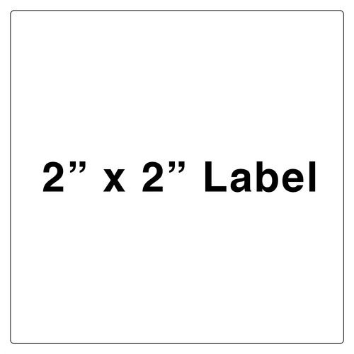 2" x 2" Custom Gloss Peel and Stick Labels (Fits: 1 and 2 oz. Boston Round)