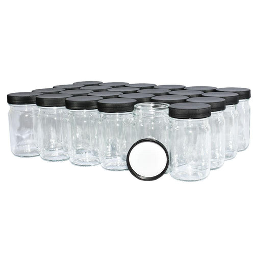 4 oz Clear Glass Spice Jars (Cap Not Included) - YSP4