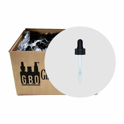 Black Glass Dropper (20-400) (1 oz.) (V8)