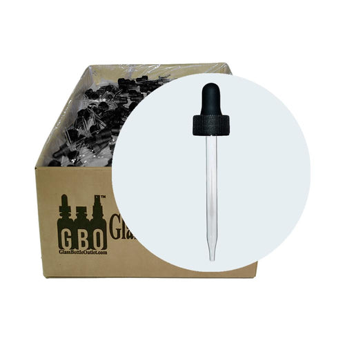 Black Glass Dropper (20-400) (2 oz.) (V8)