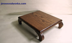 Bonsai Table Stand Dark Red Oak