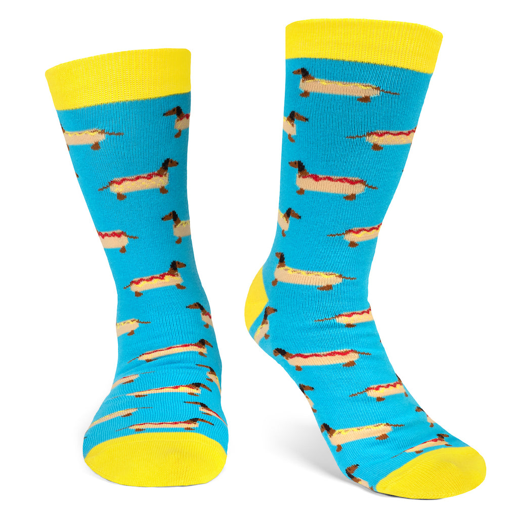 Lavley | Hot Dog Socks | Funny Novelty Socks For Men & Women